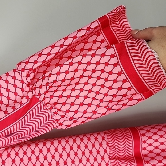 Pink tiered maxi dress small - Picture 3 of 4